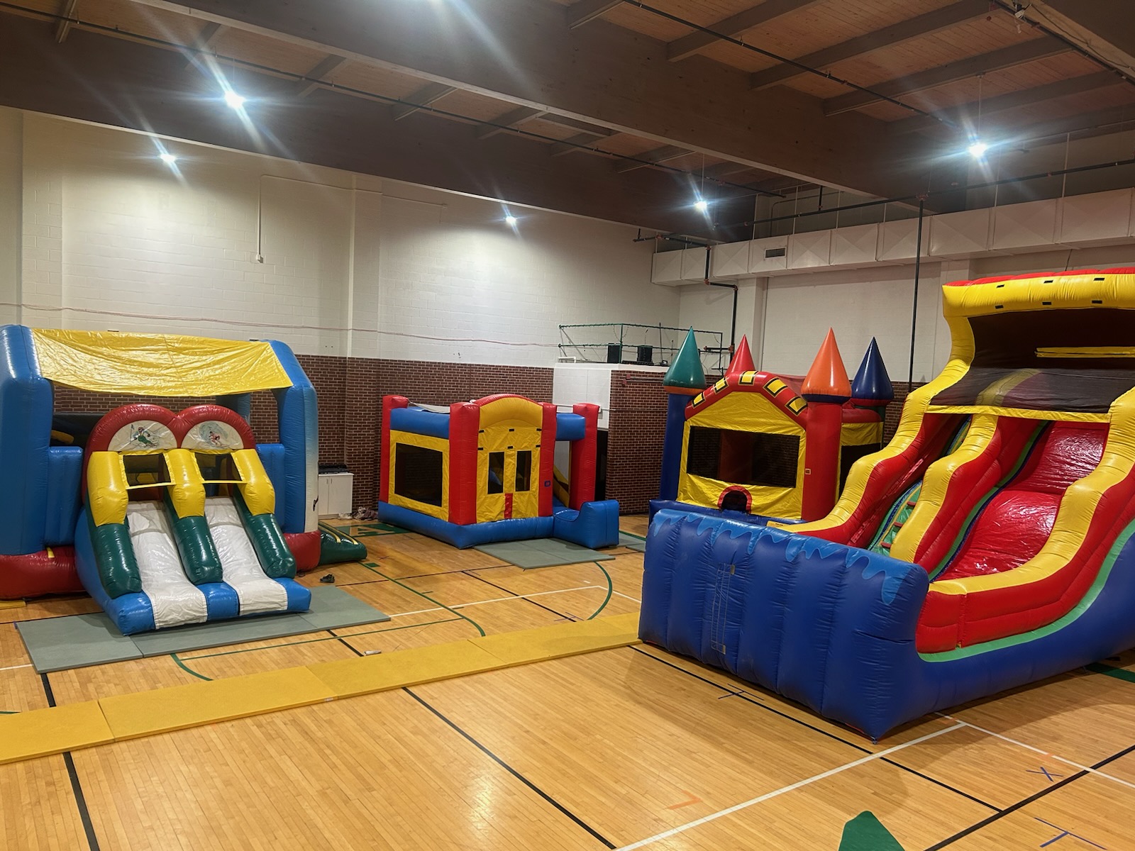 Indoor play area and decorations